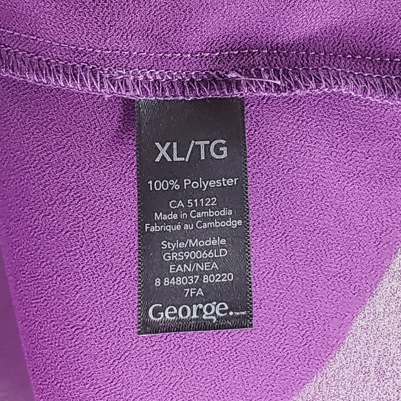 Ladies Tank Top Purple with Lace Details - Picture 4 of 5